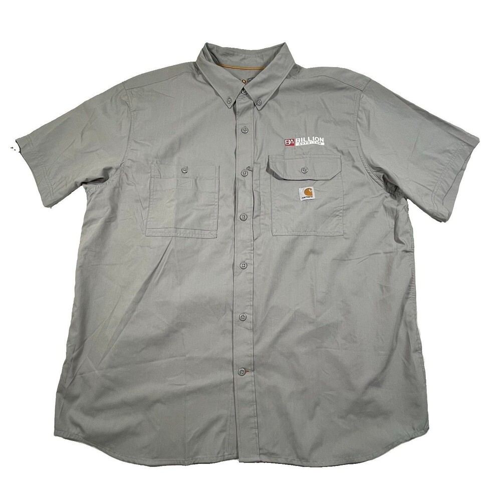 Carhartt Force Relaxed Fit Short Sleeve Work Shirt Gray 2XL